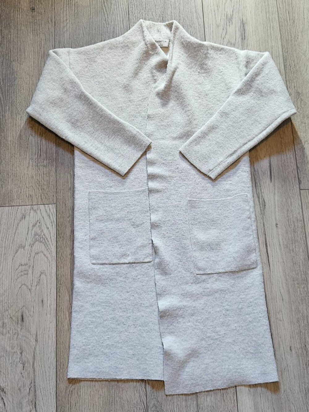 Babaton Aritzia Open-Front Silky Long Wool Blend Cardigan Coat Size Small (S)